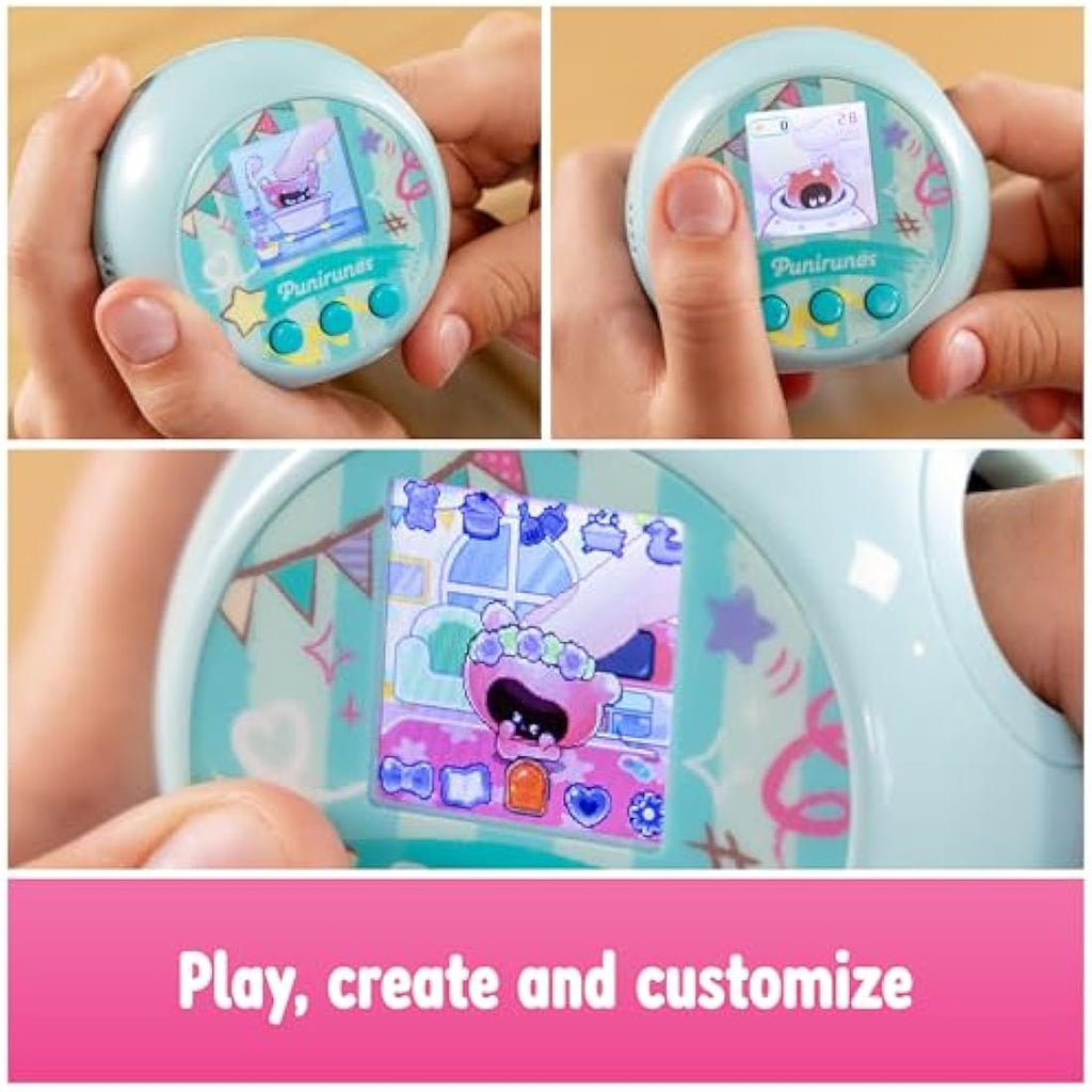 Punirunes Interactive Digital Pet Toy – 55 Squishy Characters & Color Display