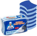 MR.SIGA Non-Scratch Cellulose Scrub Sponge – Dual-Sided Kitchen 12 Pack