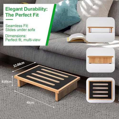 StrongTek Wooden Step Stool - Non-Slip Portable Riser - 440 lb. Capacity