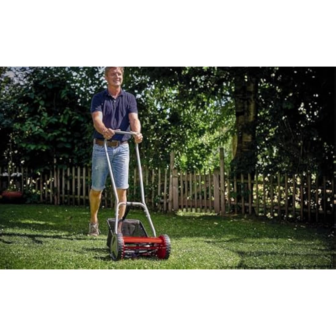 Einhell GC-HM 300 Manual Push Lawnmower – 30cm Width & 16L Grass Box