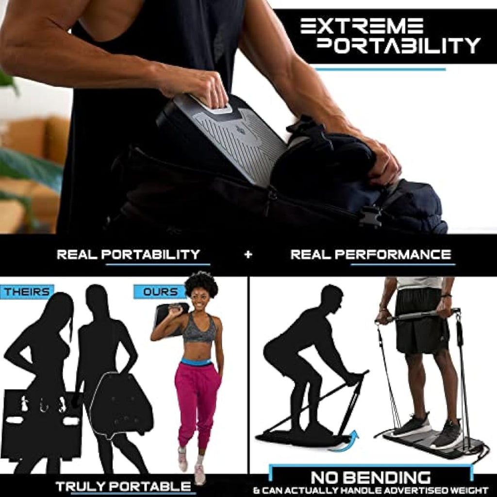 EVO Gym Tragbares All-in-One Krafttrainingsgerät mit Widerstandsbändern