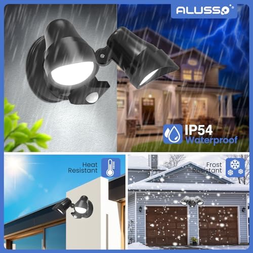 ALUSSO LIGHTING 25W LED Security Light | Motion Sensor Outdoor IP54