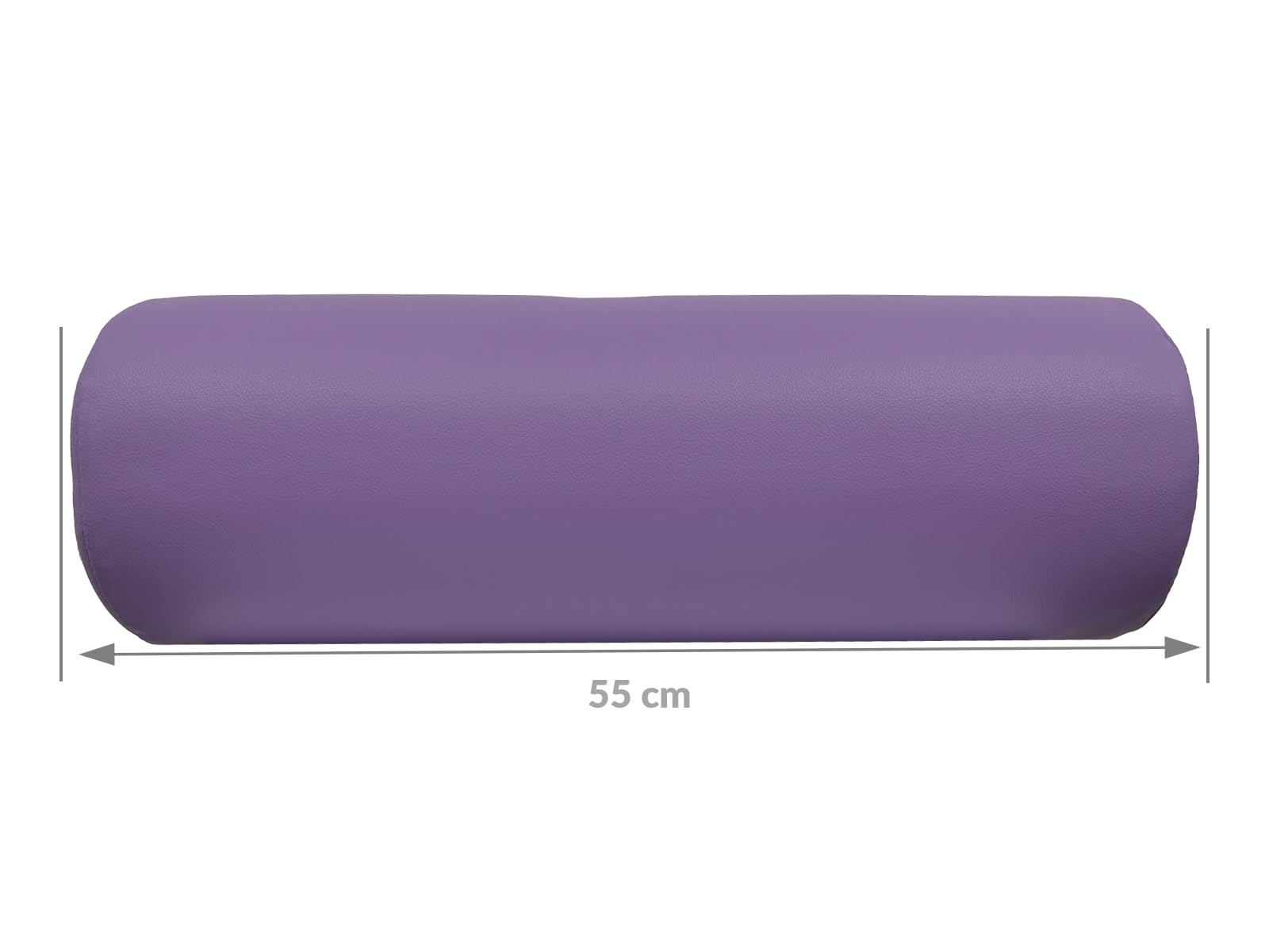 QUIRUMED Roller Cushion - 55x20cm Purple Leatherette Massage Bolster