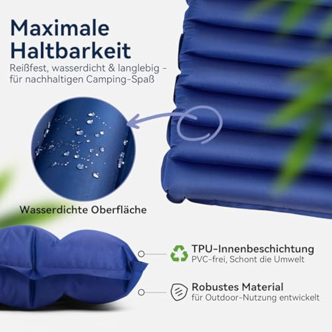 Hikenture Double Ultralight Sleeping Mat – Inflatable Camping Mattress