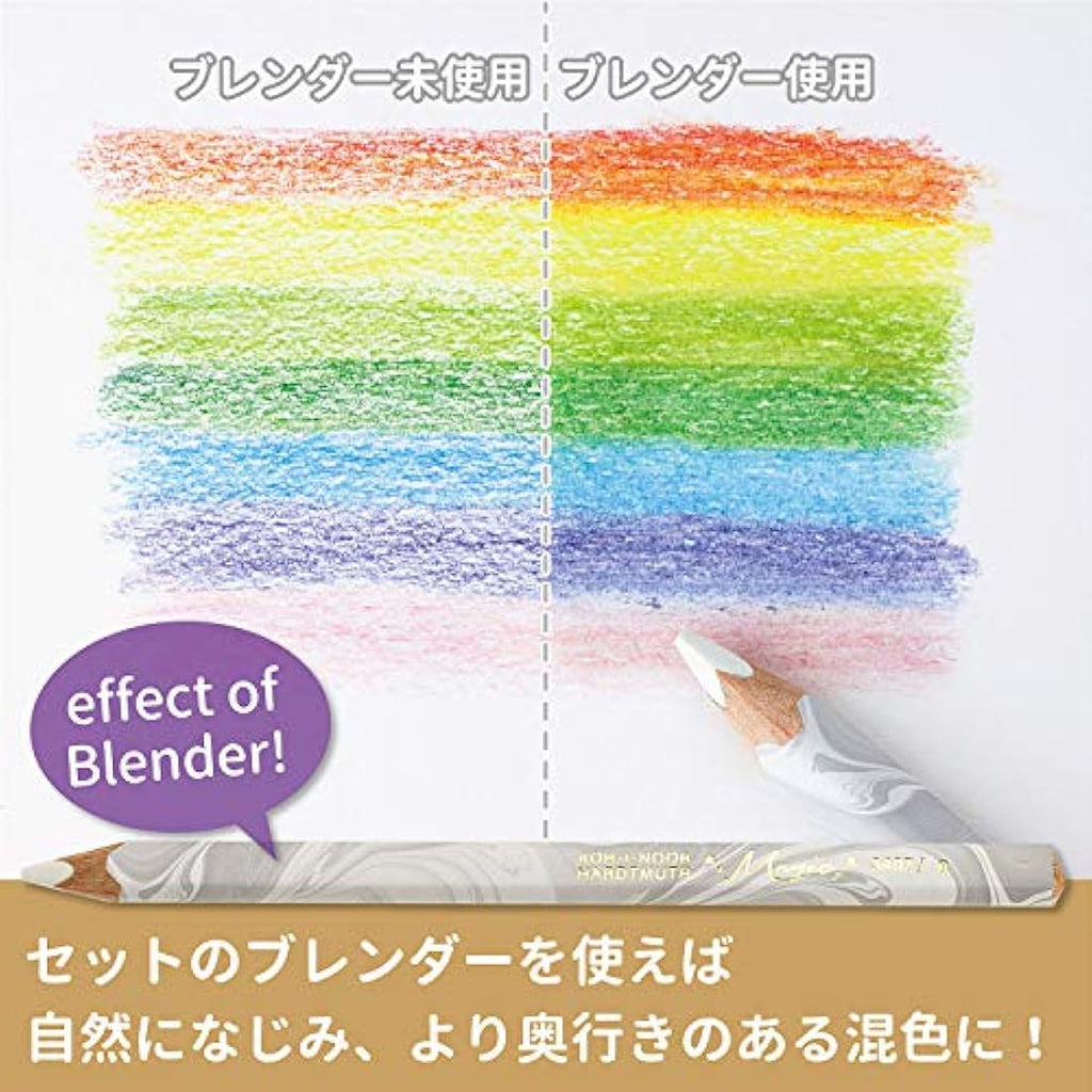 Koh-I-Noor Magic Jumbo Triangular Colored Pencils, 24-Pack Tin