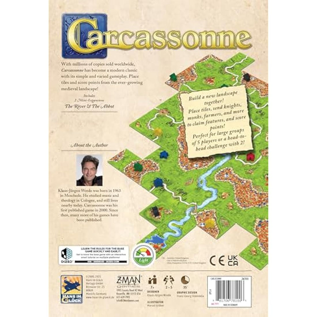 Carcassonne Strategy Board Game by Z-Man Games – Tile-Placement Game
