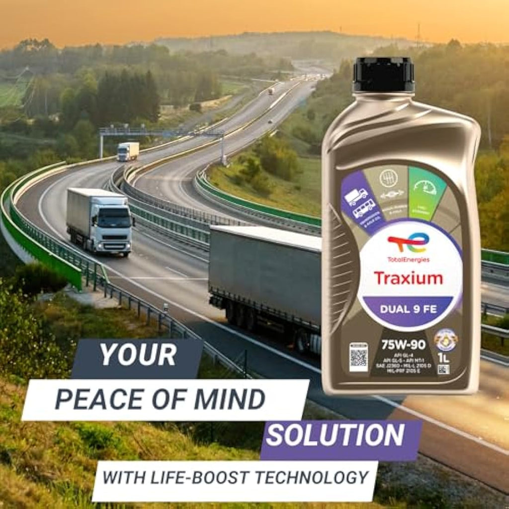TotalEnergies Traxium Dual 9 FE 75W90 Synthetic Transmission Oil - 1L