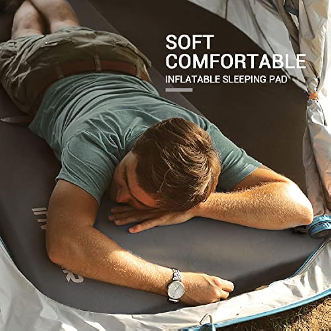 Self-Inflating Memory Foam Camping Sleeping Mat | 3" Thick