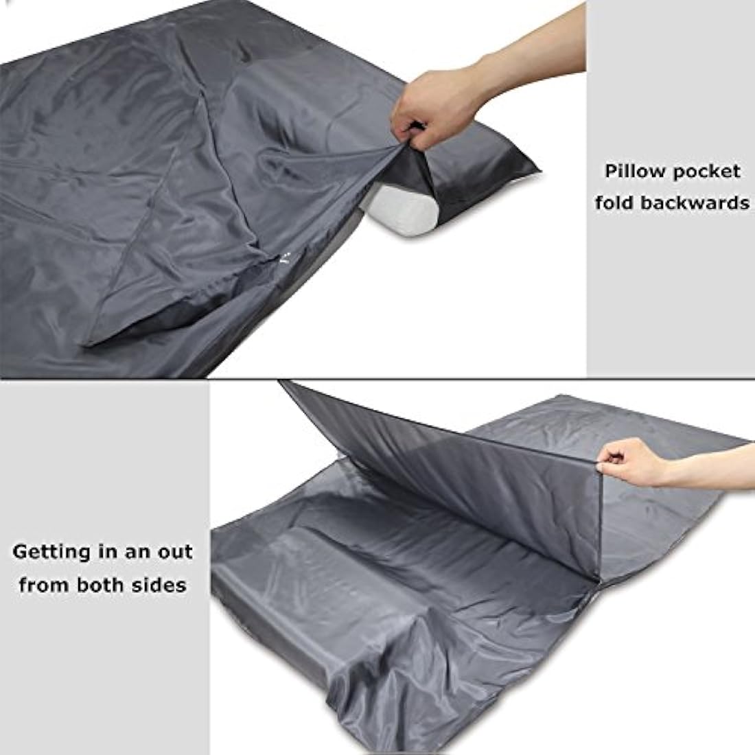 BROWINT Mulberry Silk Sleeping Bag Liner | Extra Wide Travel Sheet