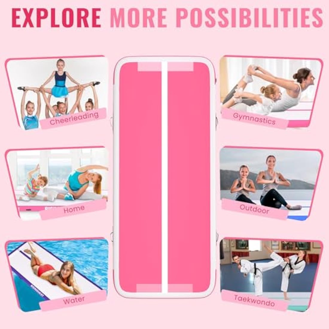 Inflatable Air Gymnastics Tumbling Mat – PVC Training Track