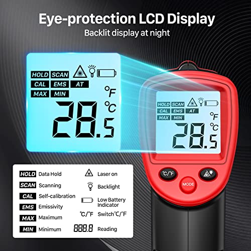Jolof Store Infrared Thermometer – Non-Contact Digital Temperature Gun