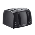 Russell Hobbs Textures 4-Slice Toaster | Extra Wide Slots – Black