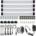 AlBOO Dimmable LED Under Cabinet Kitchen Lights – 6000K 4 Pack Kit