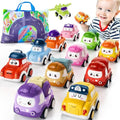 Jolof Store 12-Piece Pull Back Car Toys with 2-in-1 Play Mat Storage Bag