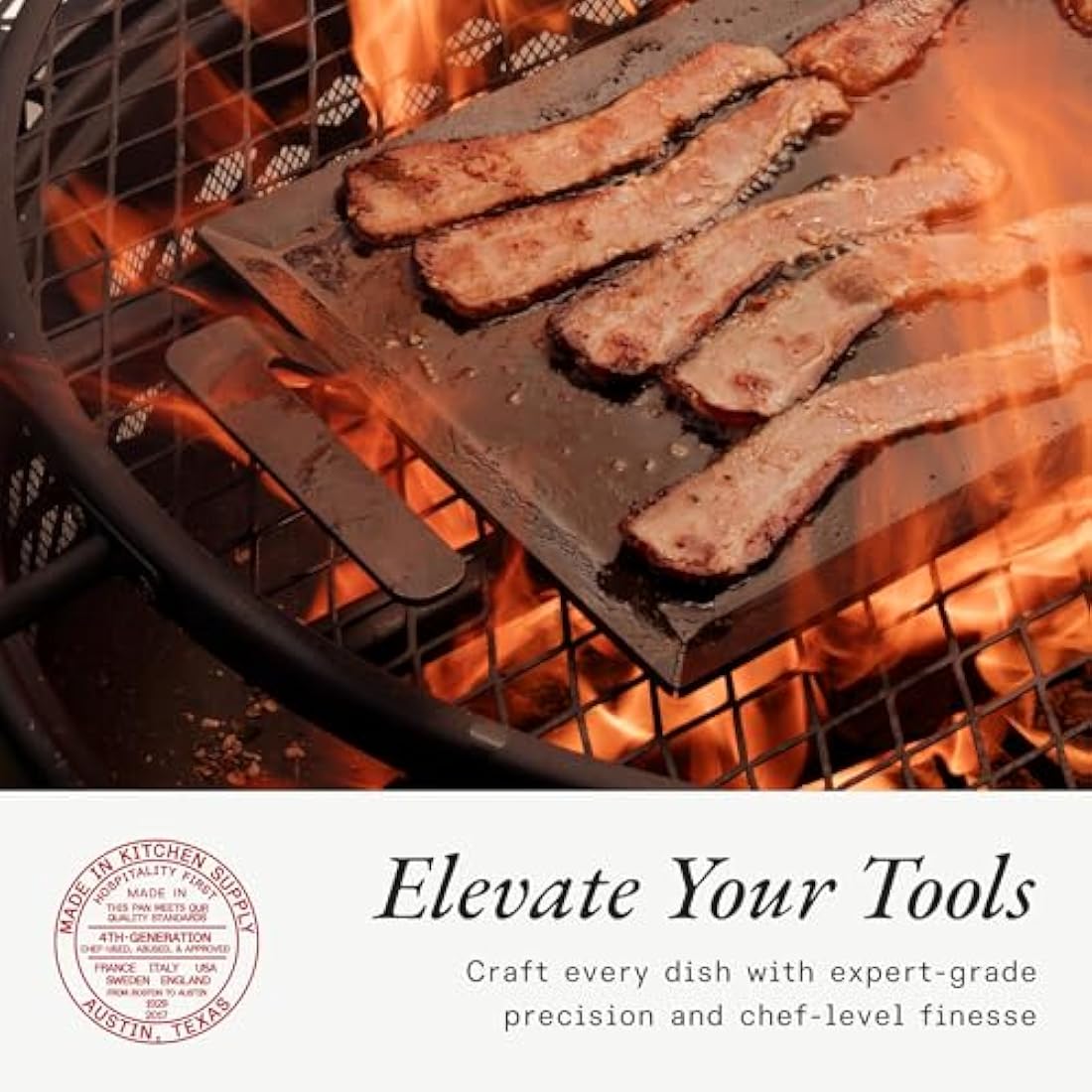 Jolof Store Carbon Steel Griddle – Induction Compatible Searing Pan