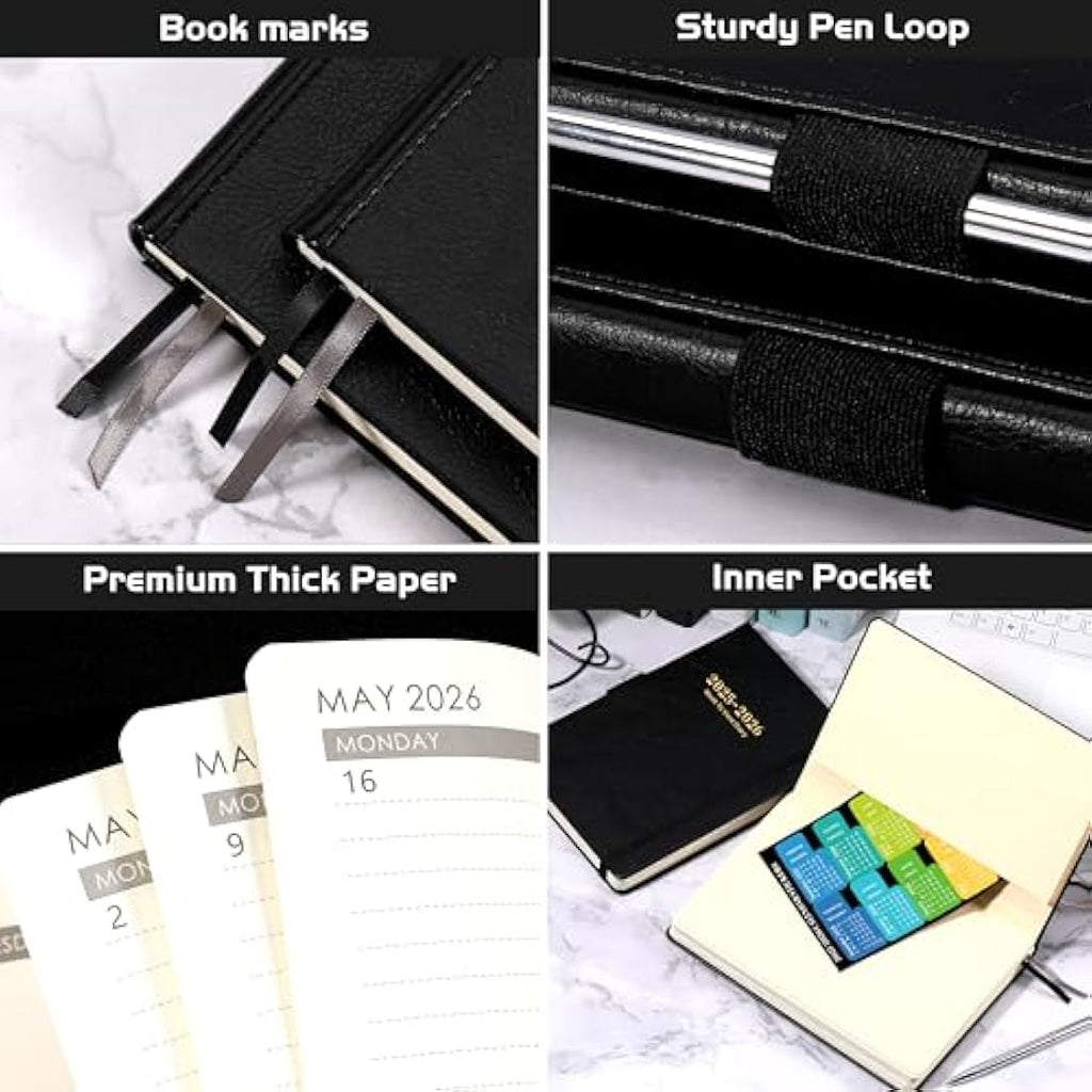 Academic Diary 2025-2026 | A5 Week to View Faux Leather