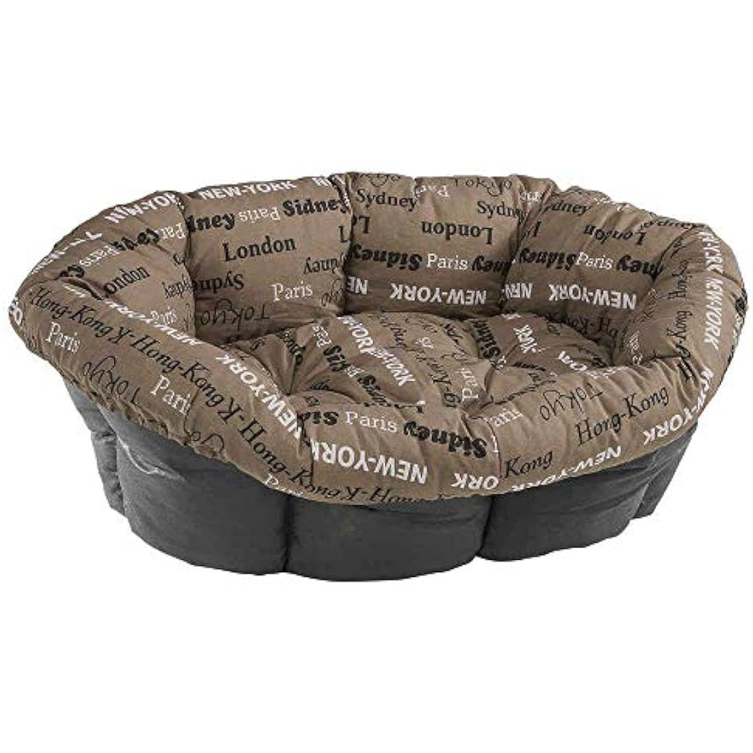 Ferplast Sofà 8 Padded Cotton Cushion - Washable Pet Bed Cover, Brown