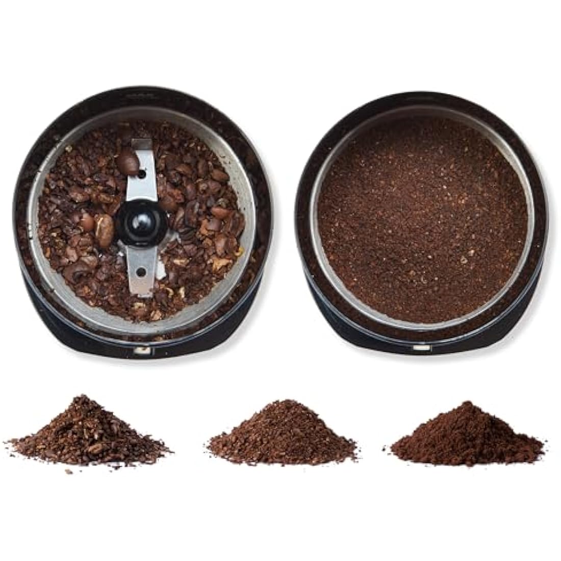 Jolof Store Electric Coffee Bean Grinder – Stainless Steel, Black