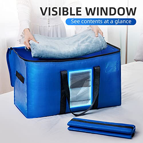 TAILI Heavy Duty Moving Bags | 6 Pack Extra Large Waterproof Storage
