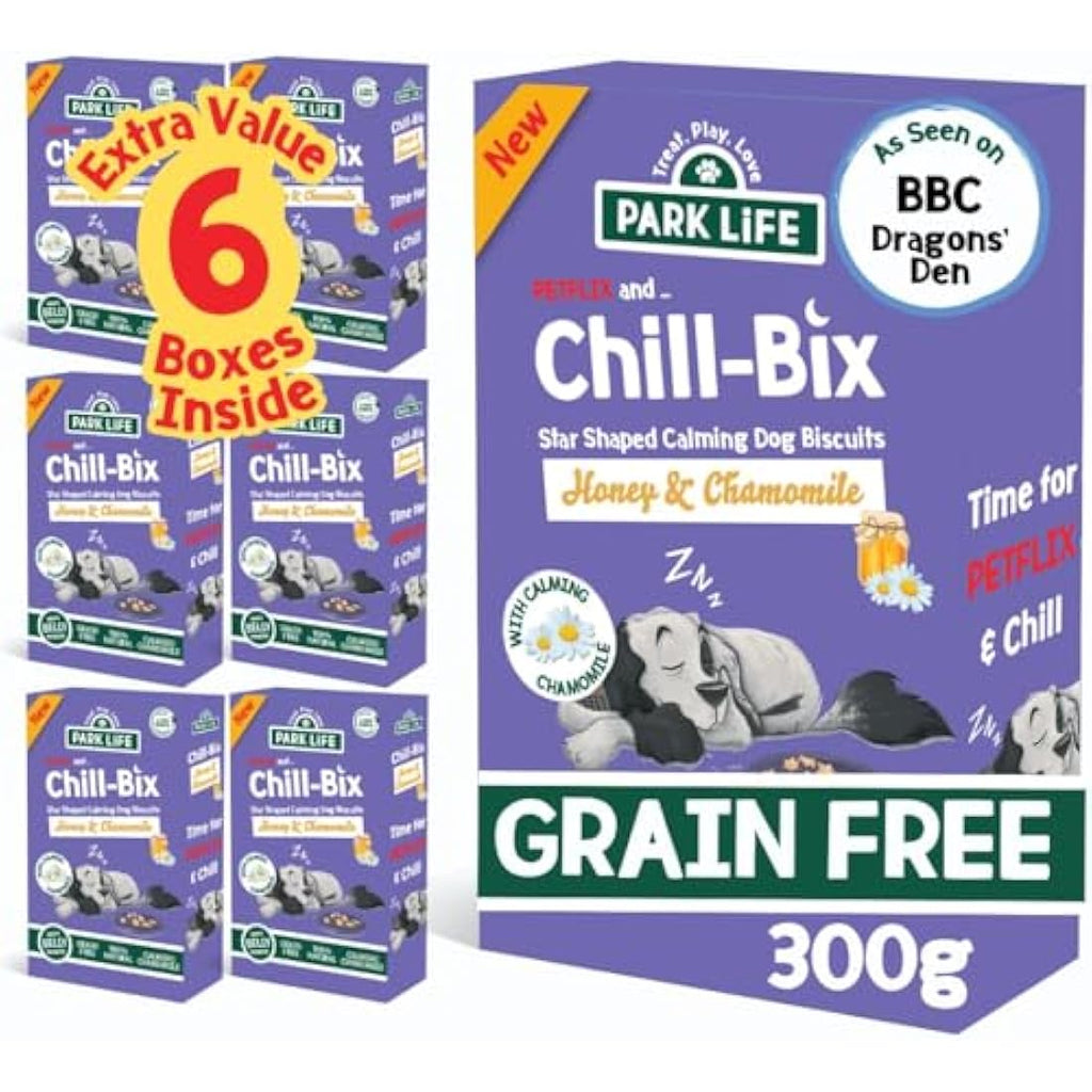 PARK LiFE Chill Bix Calming Dog Biscuits - Grain Free Honey & Chamomile