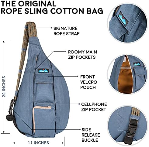 KAVU Original Rope Bag – Adjustable Sling Pack for Travel and Outdoor