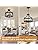 AOLALA 4-Light Black Metal Chandelier – Industrial Convertible Pendant Light