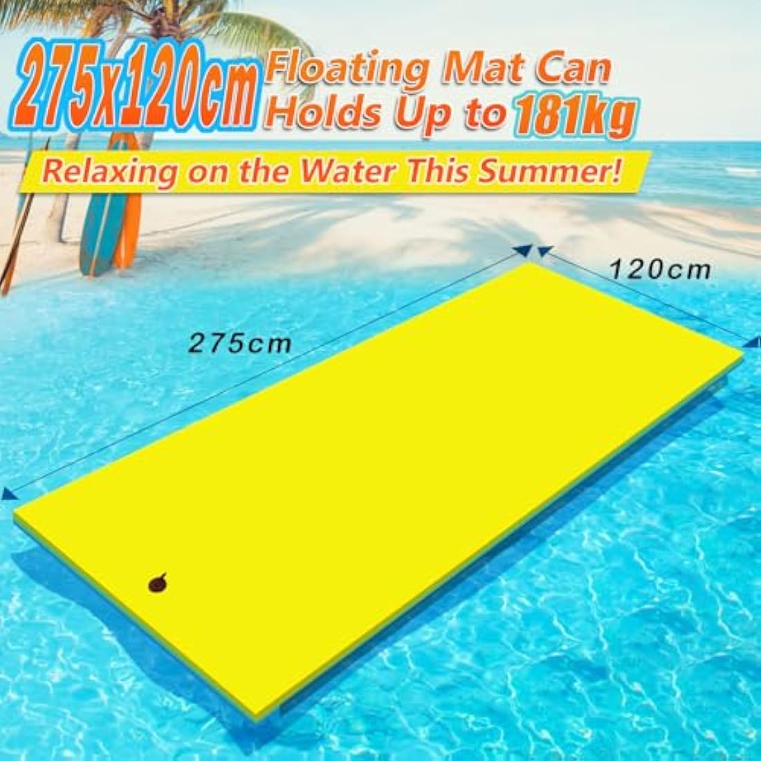 Floating Water Mat – 3-Layer XPE Foam Island for Lakes