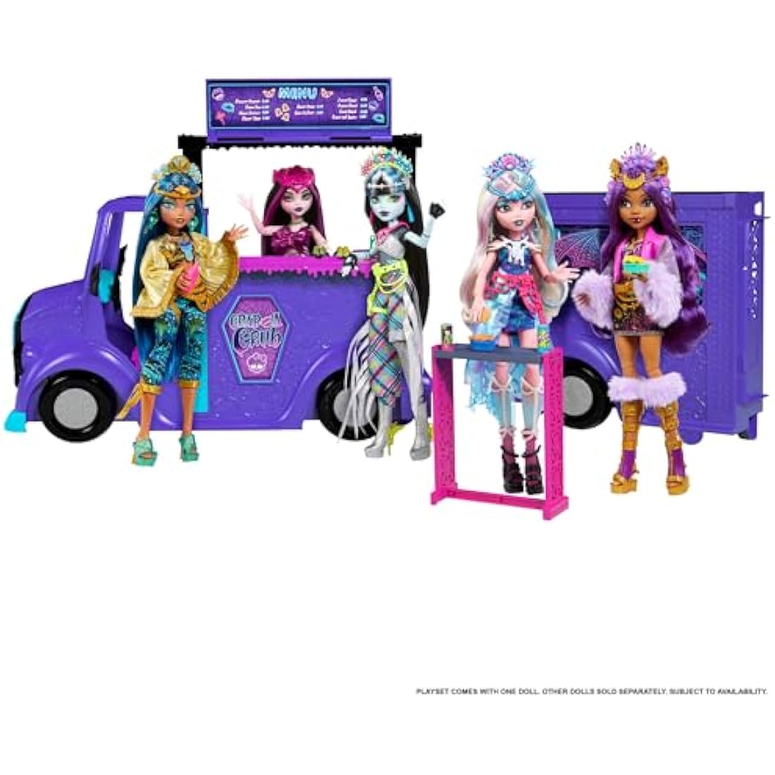 Monster High Draculaura Doll & Fangtastic Rockin’ Food Truck Playset