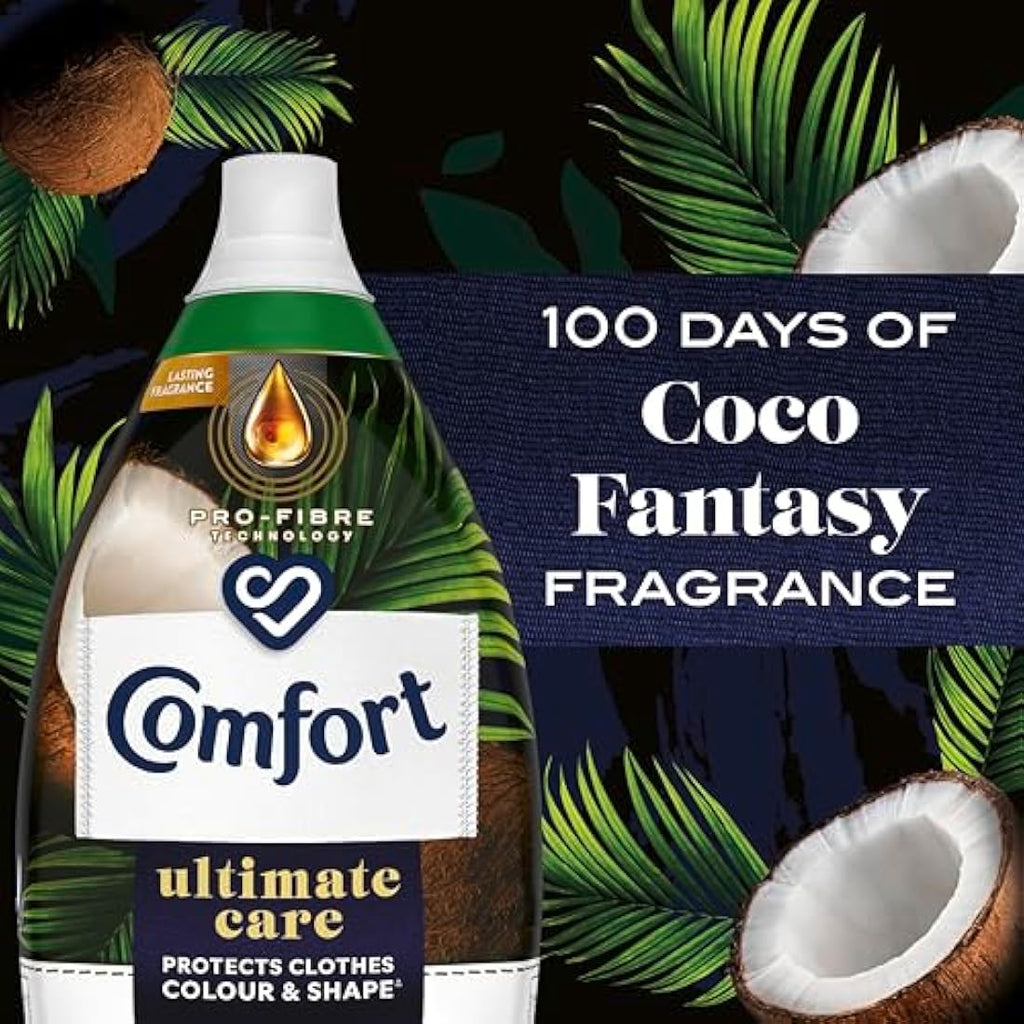 Comfort Ultimate Care Coco Fantasy Fabric Conditioner - 6 x 870ml