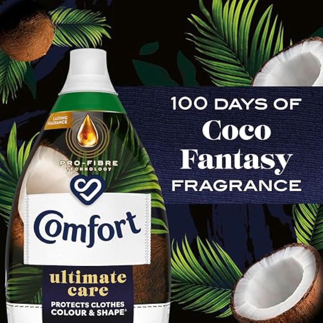 Comfort Ultimate Care Coco Fantasy Fabric Conditioner - 6 x 870ml