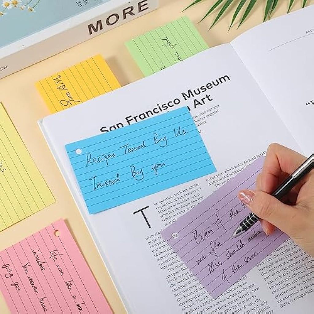 Jolof Store 360 PCS Ruled Index Cards – Colored Revision Flash Cards