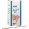 ForPro Birchwood Cuticle Sticks | 7" Beveled Edge Pusher, 500 Count
