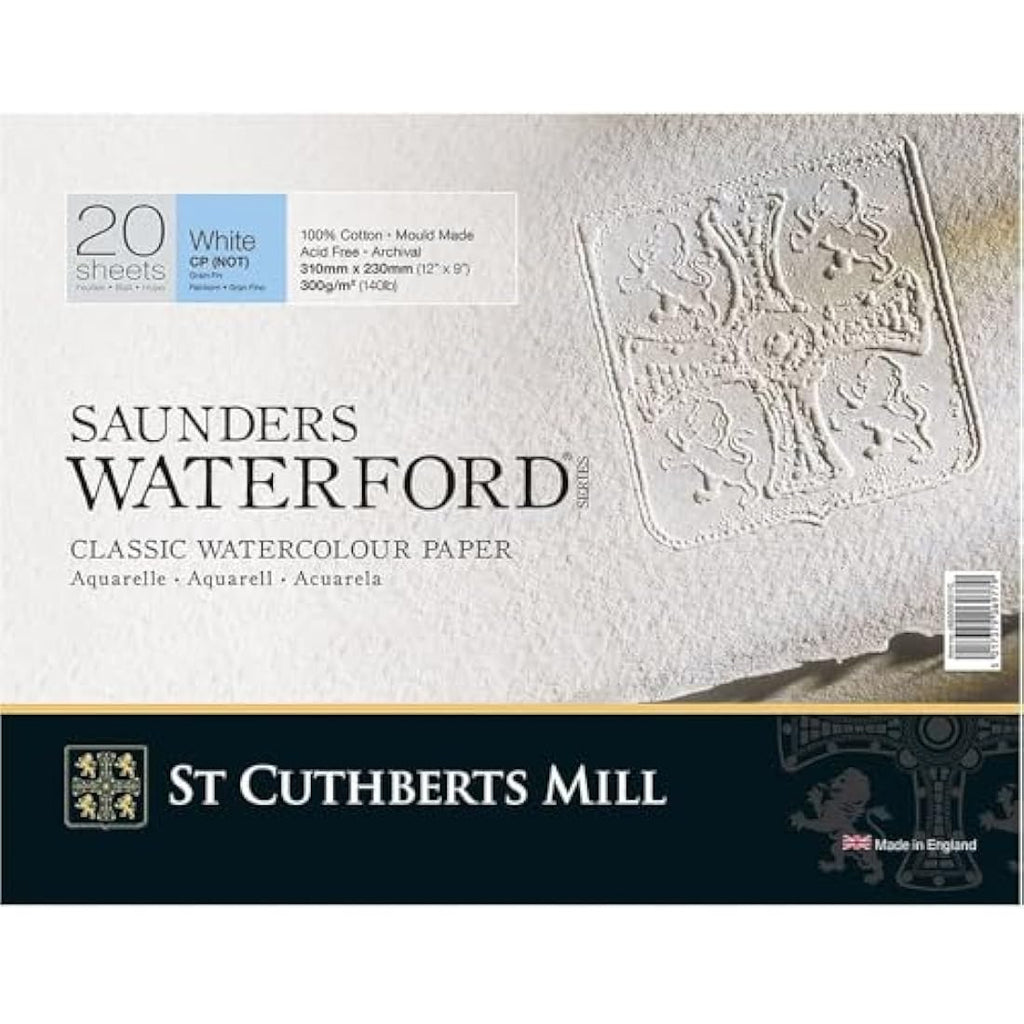 St Cuthberts Mill Saunders Waterford CP Cotton Watercolour Paper Block