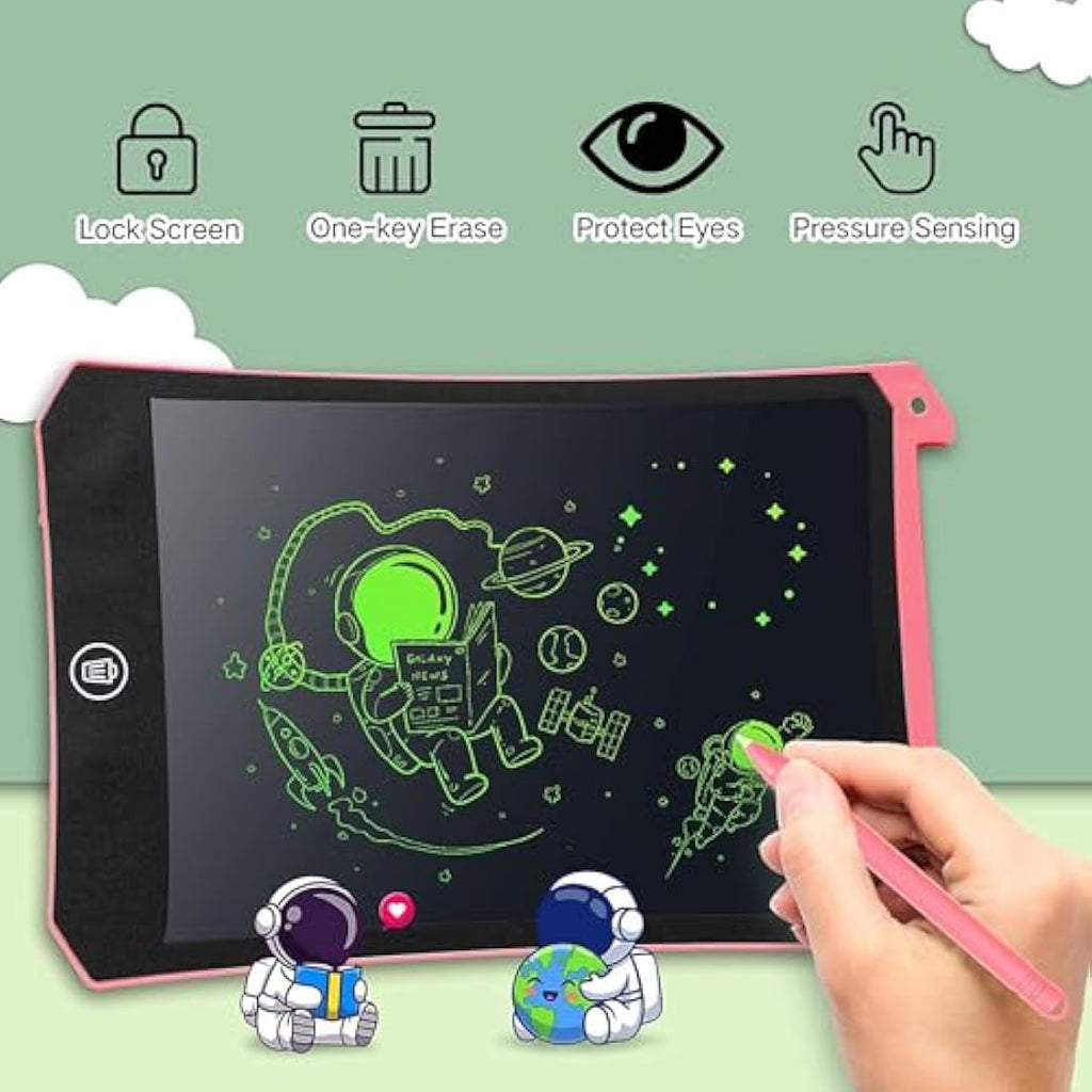 PINKCAT 3-Pack LCD Writing Tablet | 8.5-Inch Kids Doodle Drawing Board