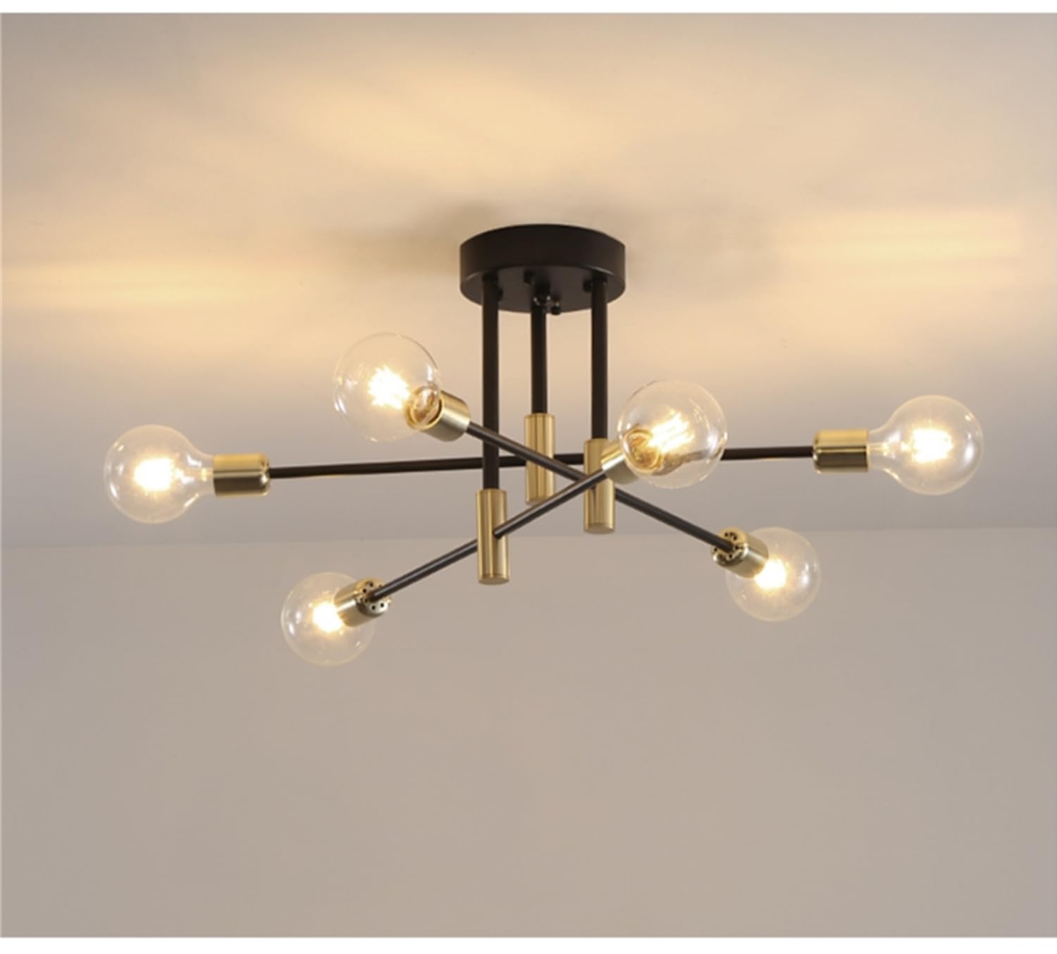WQCSH Modern Minimalist Chandelier – Metal Satellite Pendant Light