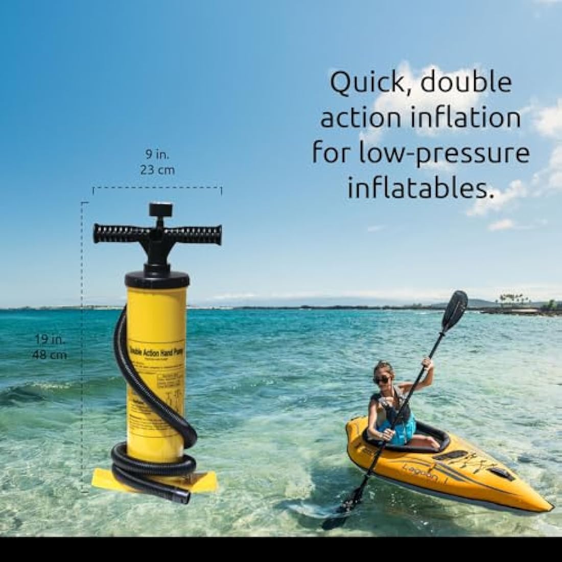 Advanced Elements Double Action Hand Pump with Pressure Gauge