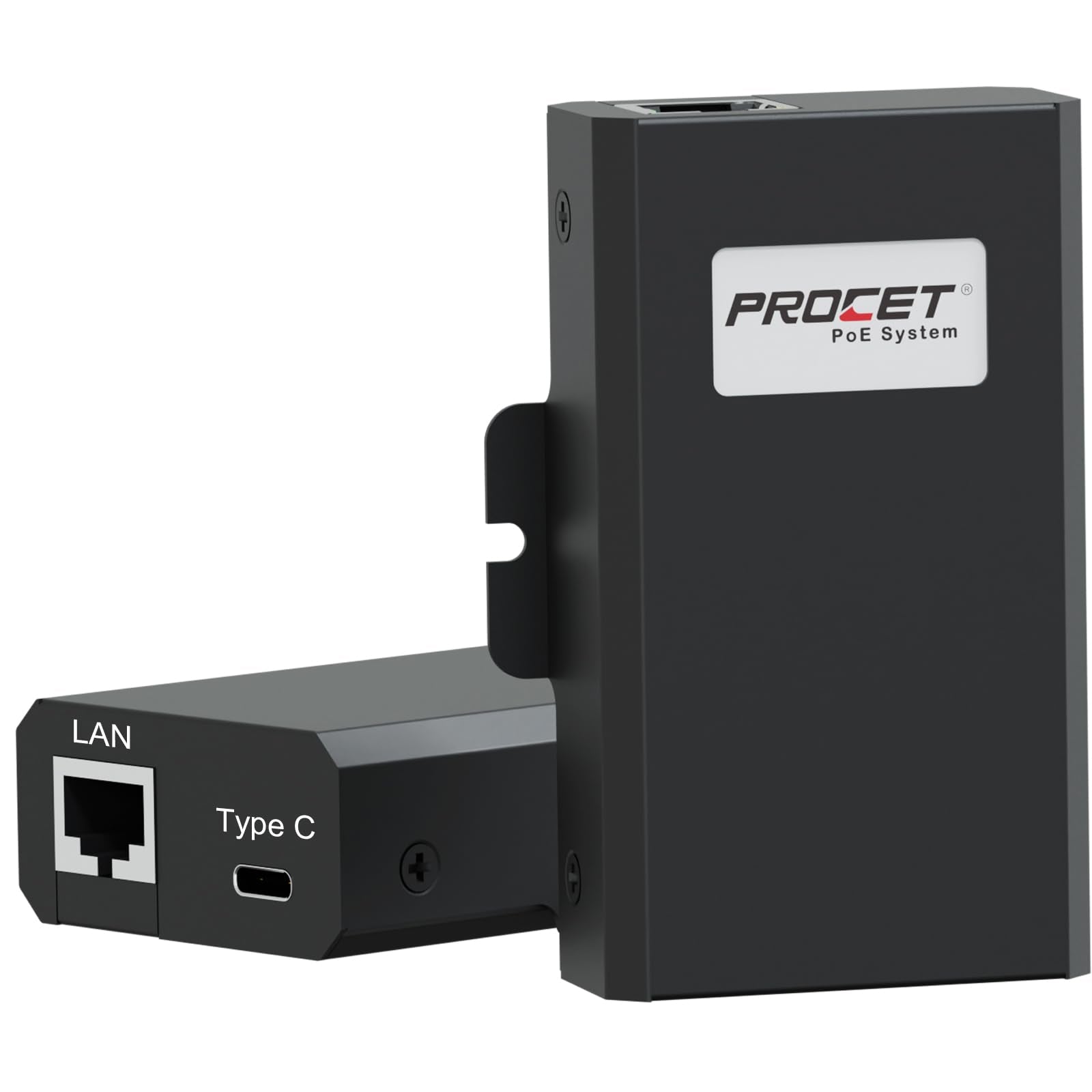 PROCET 60W USB C PoE Splitter – Gigabit Ethernet Adapter for iPad & Laptop