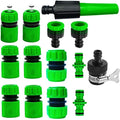 Jolof Store 14-Pack Garden Hose Connector Kit | ABS Quick Connect Set