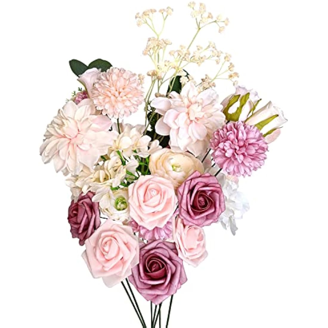 Artificial Silk Flowers Combo Box for DIY Wedding Bouquets
