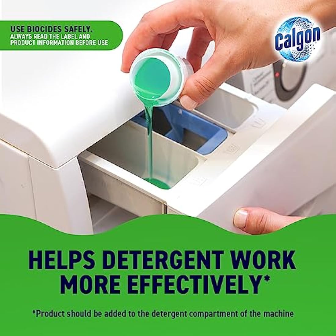 Calgon Antibacterial Washing Machine Cleaner & Water Softener Gel, 6x750ml