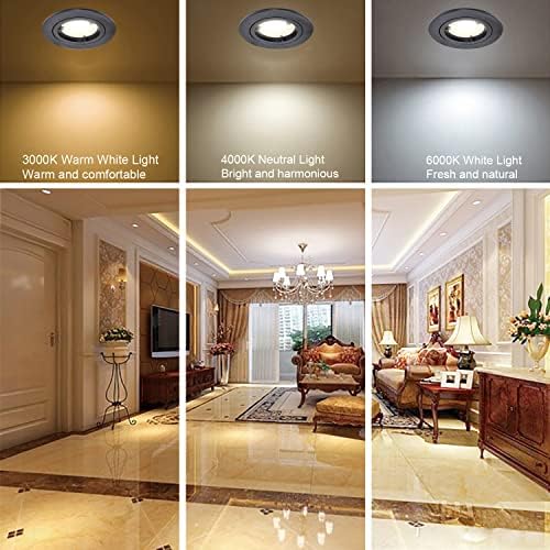 Jolof Store 90-Min Fire Rated GU10 Recessed Downlight | Matte Black 4-Pack