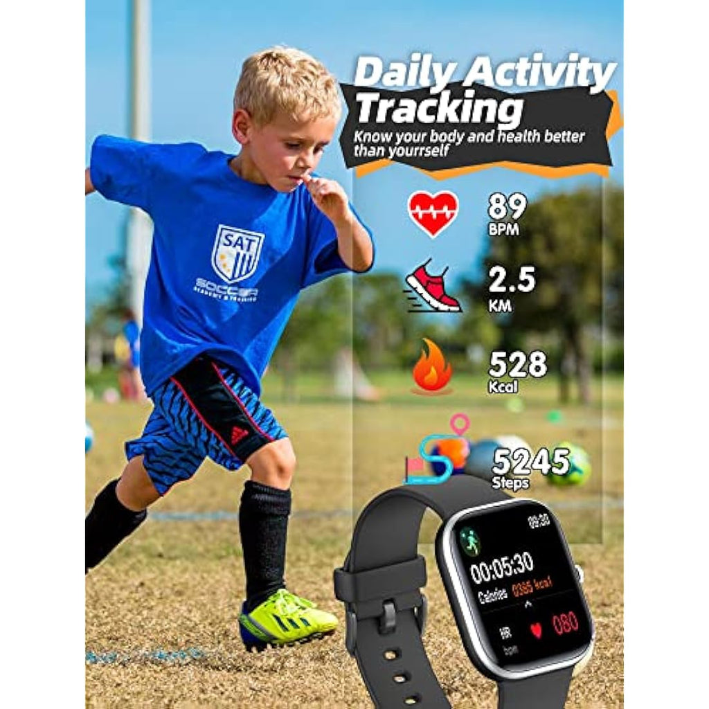 Slothcloud Kids Smart Watch – IP68 Waterproof Fitness Tracker for Boys Girls