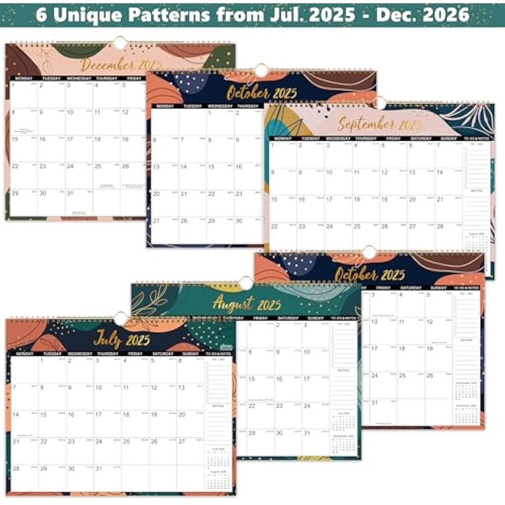 Jolof Store 2025-2026 Wall Calendar | 18-Month Large Monthly Planner