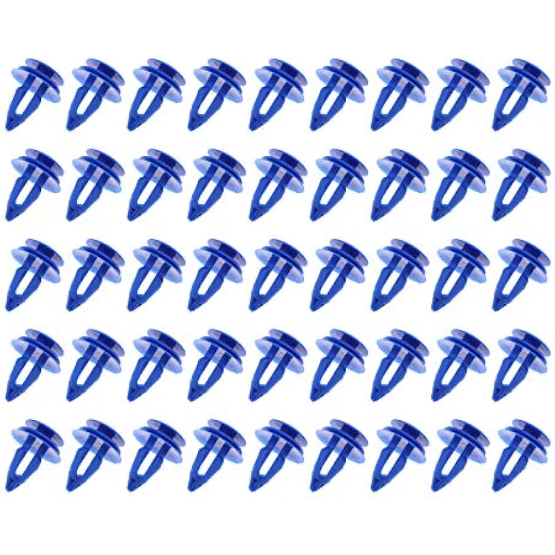 YINETTECH 50x Wheel Arch Trim Clips | Blue Plastic Fasteners for Range Rover