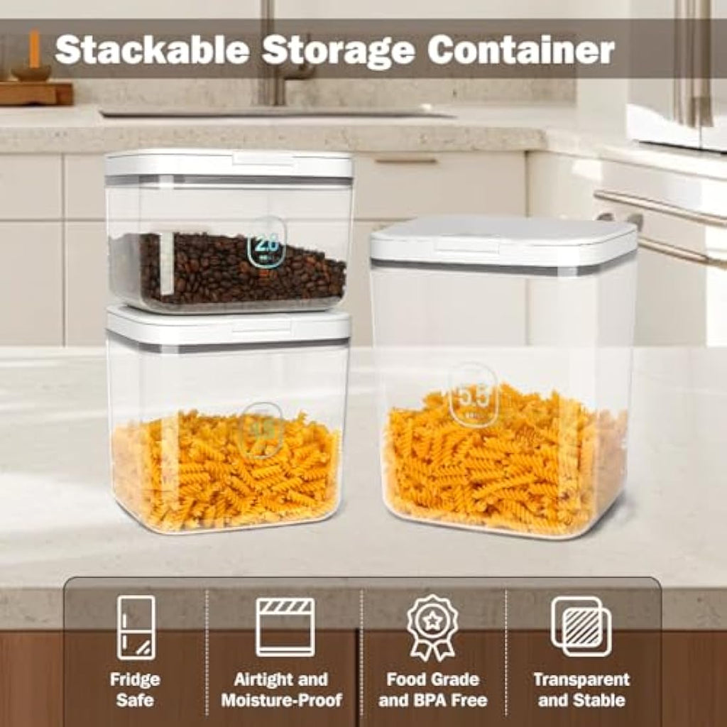 ZgoEC Airtight Rice and Flour Storage Container Set - 2.8L & 4.5L BPA-Free