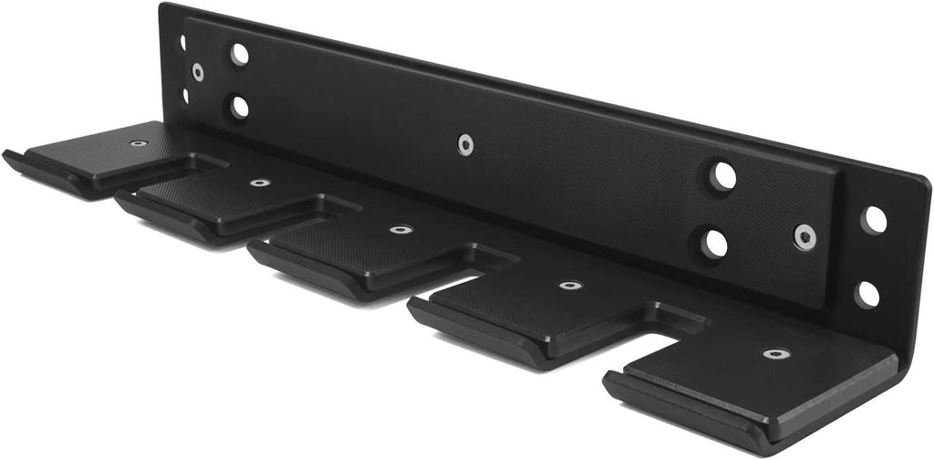 Yes4All Vertical Wall Mounted Olympic Barbell Holder - 4 Bar Steel Rack