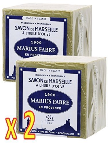Marius Fabre Pure Marseille Olive Oil Soap Cube - Lot of 2