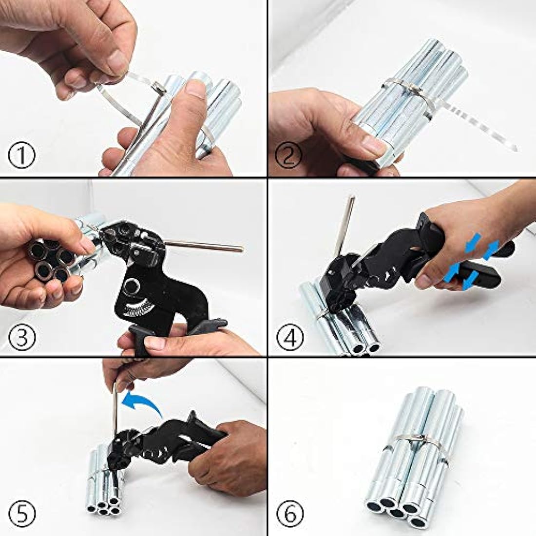 Jolof Store Stainless Steel Cable Tie Gun – Metal Zip Tie Cutter Tool