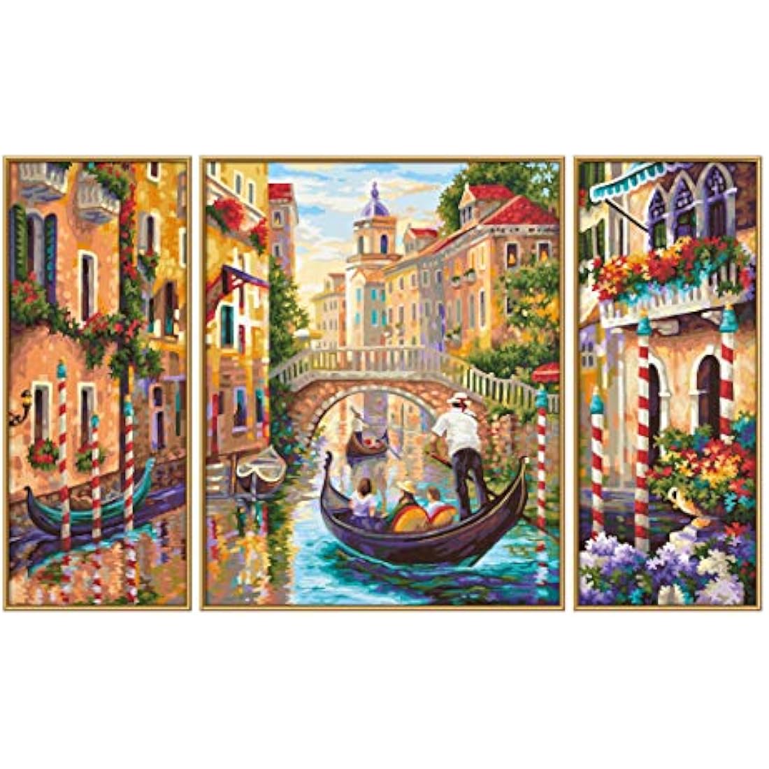 Schipper Paris Nostalgie Triptych Paint by Numbers Kit - 50 x 80 cm