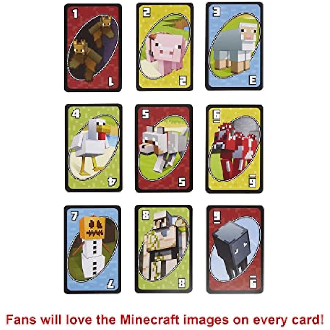 Mattel Games UNO Minecraft Card Game | Collectible 112 Card Deck